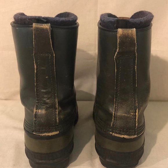 Size 10 Men's Green Sorel Premium Waterproof Warm Lining Boots - Picture 3 of 9